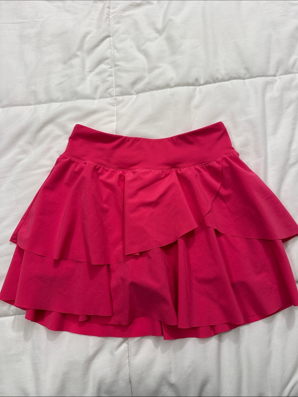 DSG Hot Pink Ruffled Tier Skort